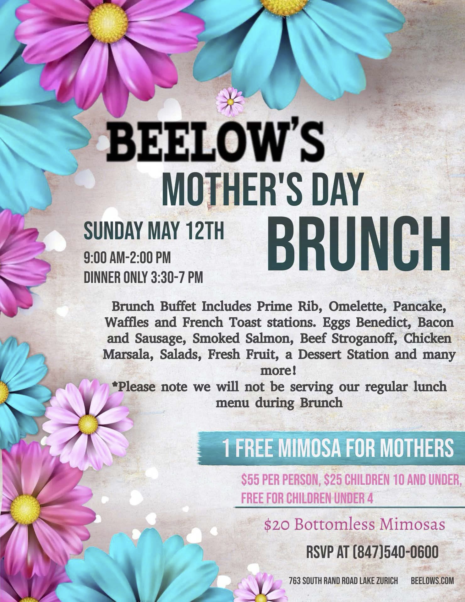 Beelow's Mother's Day Brunch